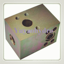 T Junction Bloco Tubo Hidráulico Flange Saej518